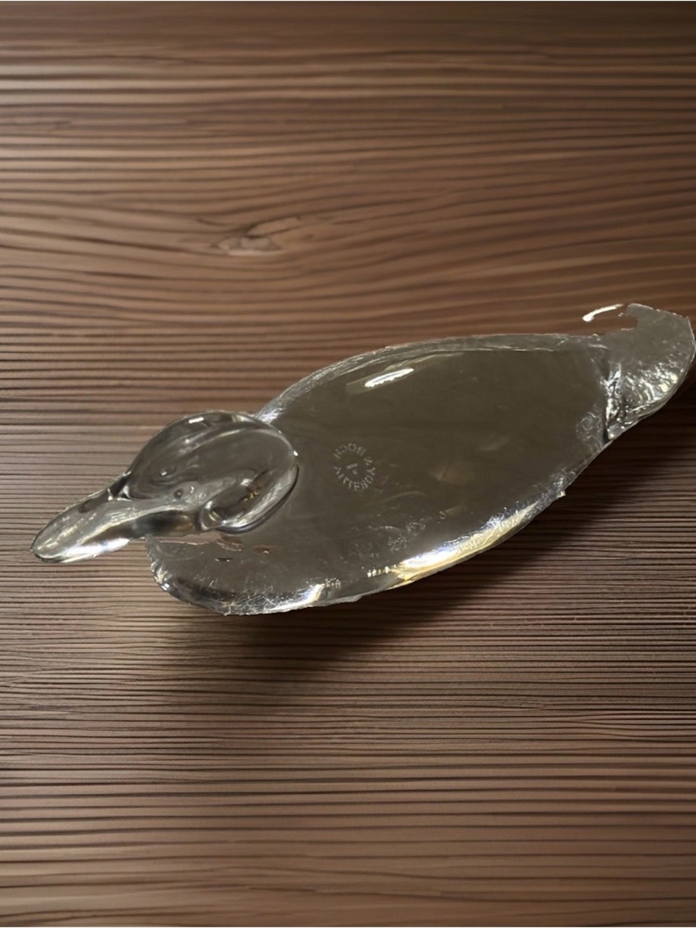 Villeroy & Boch Vintage Crystal Mallard Duck Paperweight or Display